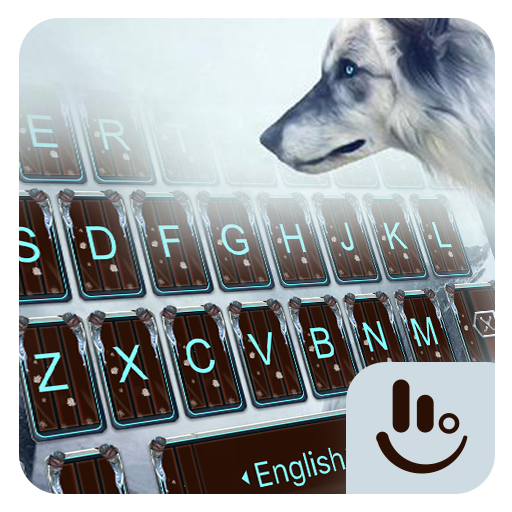 Winter Cold Wolf Keyboard Theme