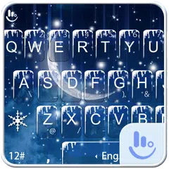 Winter Moon Night Keyboard APK Herunterladen