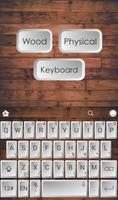 Wood Physical Keyboard plakat