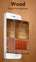 Pure Wooden Keyboard Theme Affiche