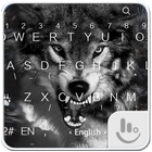 Wild Wolf Emoji Klavye Tema simgesi