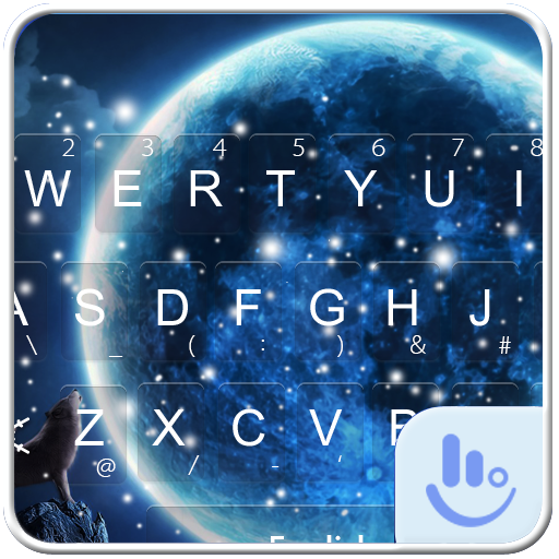 Wolf&Full Moon Keyboard Theme