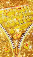 Zipper Glitter Emoji Keyboard Theme captura de pantalla 2