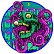 Zombie Skull Graffiti Keyboard Theme