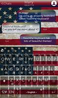 TouchPal America KeyboardTheme imagem de tela 1