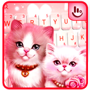 Cute Pink Lovely Kitty Cat Keyboard Theme APK