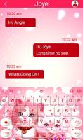 Cute Pink Lovely Kitty Cat Keyboard Theme screenshot 1
