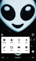 Dark Alien Keyboard Theme screenshot 1
