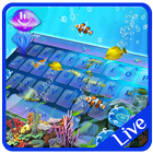 Live 3D Aquarium Keyboard Theme Zeichen