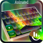 Live 3D Galaxy Neon Aurora Keyboard Theme icon