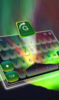 Live 3D Galaxy Neon Aurora Keyboard Theme poster