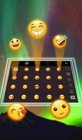 Live 3D Galaxy Neon Aurora Keyboard Theme screenshot 3