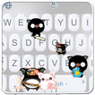 Black White Pig Keyboard Theme