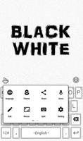 TouchPal Black White Keyboard скриншот 1