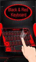 3D Black And Red Tech Keyboard Theme screenshot 2