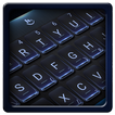 Black Blue Metal Keyboard Theme