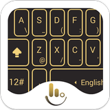 TouchPal Black Gold Theme icono