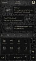 TouchPal Black Leather Theme screenshot 3