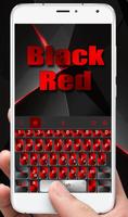 Red Metal Keyboard Theme Affiche