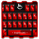 Fashion Keyboard Theme - Simple Black Red Style アイコン