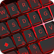 Black Red Thunder Keyboard Theme