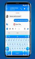 Blue Keyboard Theme Cartaz