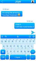 Blue Keyboard Theme imagem de tela 1