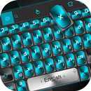 Black Blue Metal Keyboard Theme APK
