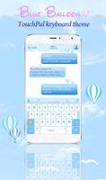 TouchPal Blue Balloon Theme постер