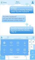 TouchPal Blue Balloon Theme ภาพหน้าจอ 2