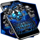 Blue Black Skull Keyboard Theme APK