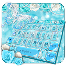 Rose Blue Diamond Butterfly Keyboard APK