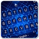 Blue Electronic Keyboard Theme aplikacja