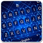 Blue Electronic Keyboard Theme Zeichen