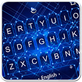 Blue Electronic Keyboard Theme icône