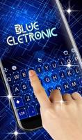 Blue Electronic Keyboard Theme capture d'écran 1