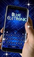 Blue Electronic Keyboard Theme Ekran Görüntüsü 2
