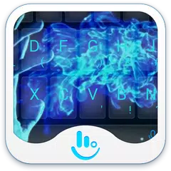 Descargar APK de Blue Fire Keyboard Theme