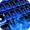 Blue Flame Fire Keyboard Theme