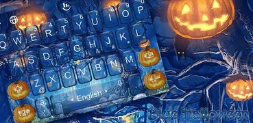 Blue Halloween Keyboard Theme