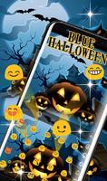 Live Blue Halloween Keyboard Theme screenshot 3