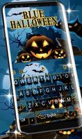Live Blue Halloween Keyboard Theme screenshot 1