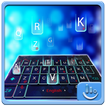 Blue Hologram Keyboard Theme