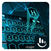 Blue Honeycomb 3D Keyboard Theme