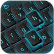 Blue Light Black Keyboard Theme