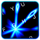 Live 3D Animated Blue Light Keyboard Theme Zeichen