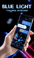 Live 3D Animated Blue Light Keyboard Theme Plakat