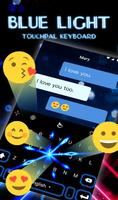 Live 3D Animated Blue Light Keyboard Theme Screenshot 2