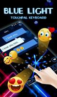 Live 3D Animated Blue Light Keyboard Theme Screenshot 3