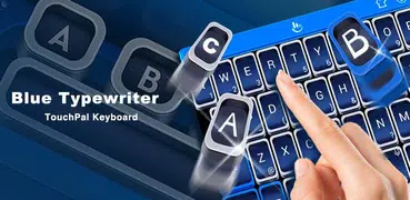 Blue Typewriter Keyboard Theme